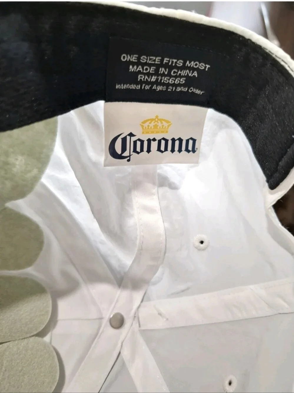 Corona Beer Golden Rope Hat Men's Snap-back Classic Captain's Style NWT
